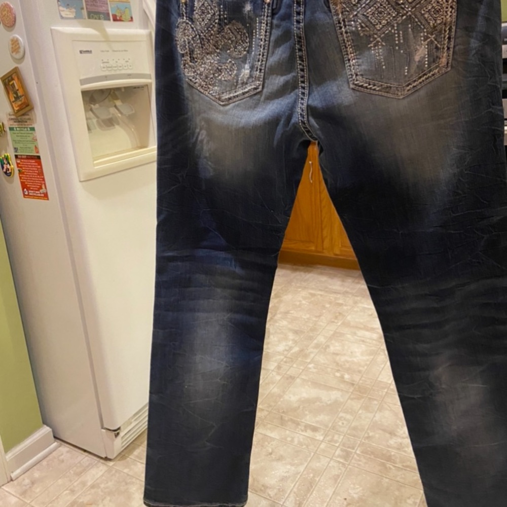 Miss me easy straight blue jeans